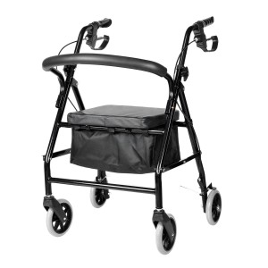 Rolator Chodzik Z Hamulcami Bezpieczny Dla Seniora Spacer Czterokołowy