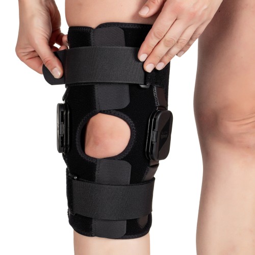 ORTEZA KOLANA  Z REGULACJĄ KĄTA ZGIĘCIA STABILIZATOR STAWU KOLANOWEGO