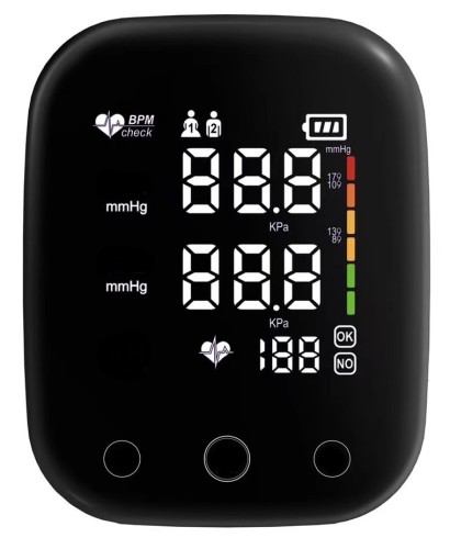 CIŚNIENIOMIERZ NARAMIENNY NA RAMIĘ DUŻY WYŚWIETLACZ LED  CZYTELNY ELEKTRONICZNY