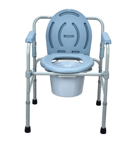 Krzesło toaletowe tapicerowane składane toaleta WC